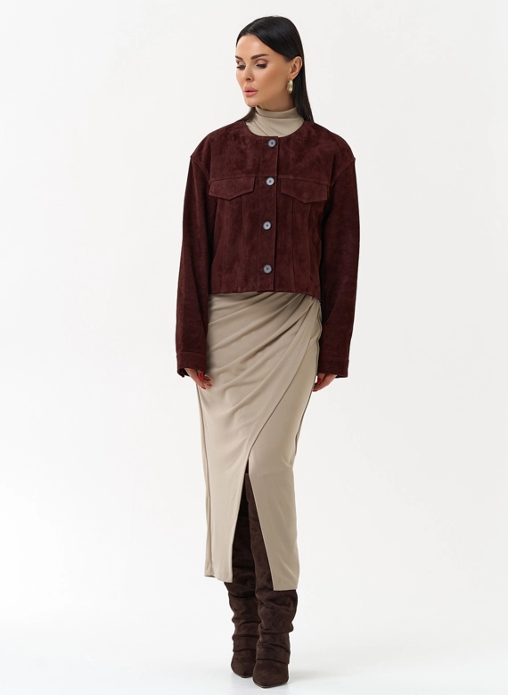 Куртка из натуральной замши 