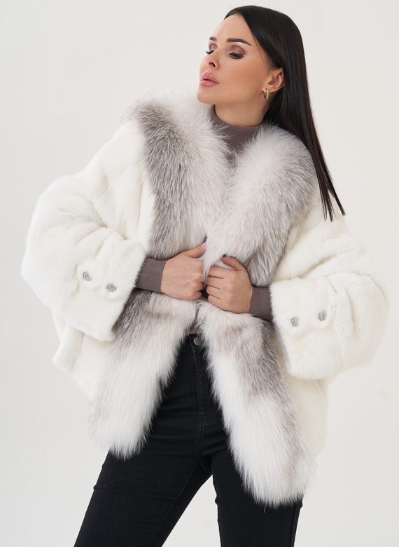 Короткая шуба из норки