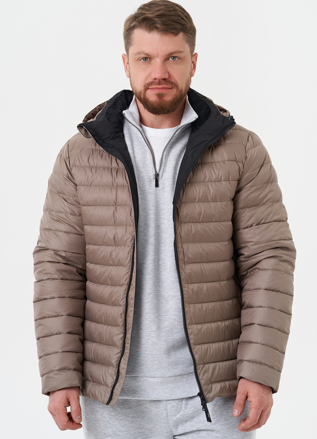 Стеганая куртка с капюшоном модель № 28020 универмаг малина