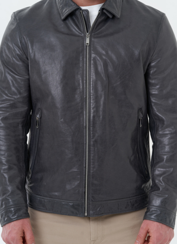 Мужская куртка из натуральной кожи 