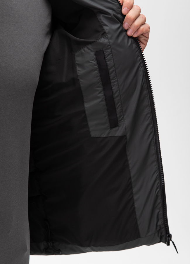 Мужской пуховик с капюшоном  модель № 28876 универмаг малина