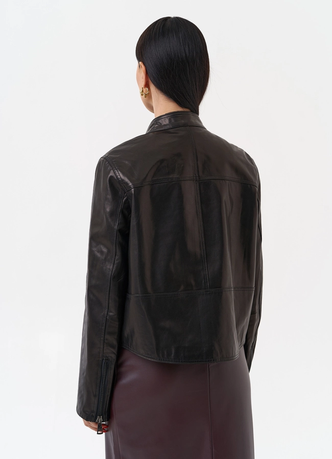 Куртка из натуральной кожи женская модель № 29918 в кредит