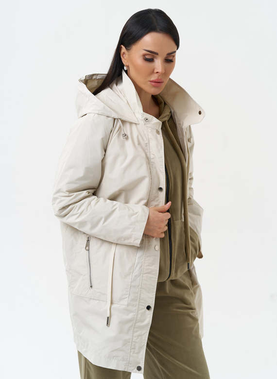 Плащ женский с капюшоном